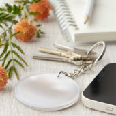 Witte Parel Sleutelhanger (Voorkant Rechts)