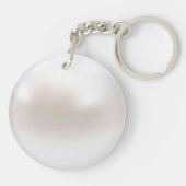 Witte Parel Sleutelhanger (Achterkant)