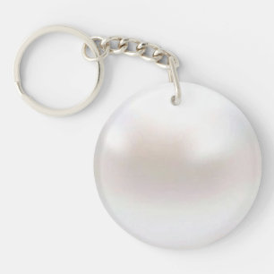 Witte Parel Sleutelhanger