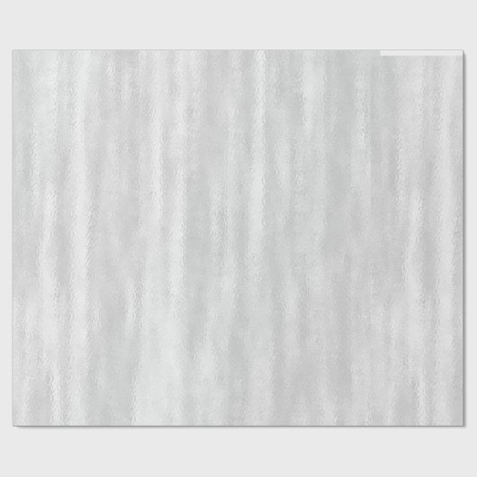 Witte Parel Stripe Textuur Wedding Cadeaupapier (Vlak)