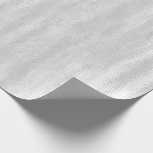  Witte Parel Stripe Textuur Wedding Cadeaupapier (Hoek)