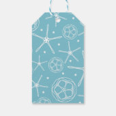 Witte Parel Zeester Bruiloft Bruidsfeest Cadeaulabel (Achterkant)