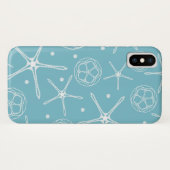 Witte Parel Zeester Elegant Klasse Strand Case-Mate iPhone Case (Achterkant (horizontaal))