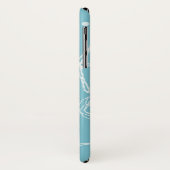 Witte Parel Zeester Elegant Klasse Strand Case-Mate iPhone Case (Achterkant/links)