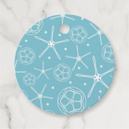 Witte Parel Zeester Trouw Bruidsfeest Elegant Bedankjes Labels