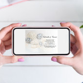 Witte pareldiamant Buttonnen Weddenschap Save the  Kaart