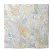 Witte parelmoer tegeltje (Voorkant)