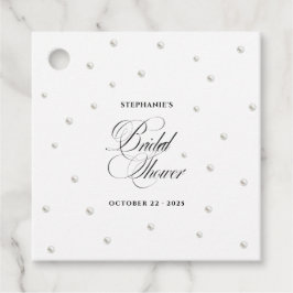 Witte Parels Bruidsfeest Bedankjes Labels