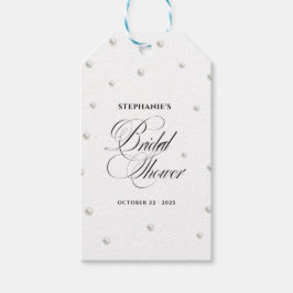 Witte Parels Bruidsfeest Cadeaulabel