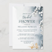 Witte Parels I Floral Vrijgezellenfeest Kaart (Voorkant)