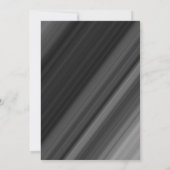 Witte Parels, Retro Zwart & Wit Bruiloft Kaart (Achterkant)