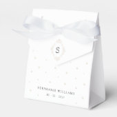 Witte Parels Trouwfeest Favor Dozen Bedankdoosjes (Voorkant Zijde)