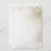 Witte parels Verlovingsfeest Kaart (Achterkant)