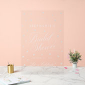 Witte Parels Vrijgezellenfeest Welkom Acryl Teken Acryl Bord (Huwelijk)