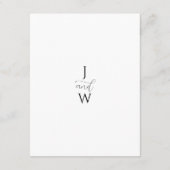 Witte Parels Wedding Details Behuizing Kaart (Achterkant)