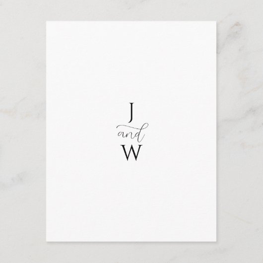 Witte Parels Wedding Details Behuizing Kaart (Achterkant)