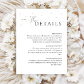 Witte Parels Wedding Details Behuizing Kaart