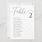Witte Parels Wedding Zitting Grafiek Kaart 7x5 (Voorkant)