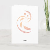 Witte parkiet bedankkaart (Achterkant)