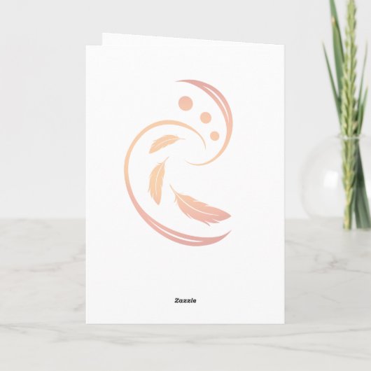 Witte parkiet bedankkaart (Achterkant)