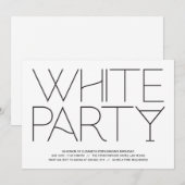 Witte Partij Kaart (Voorkant / Achterkant)