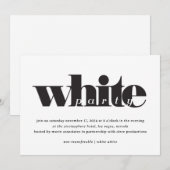 Witte Partij Kaart (Voorkant / Achterkant)