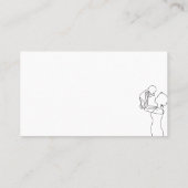 Witte Pasgeboren Baby Doula Geboortehulp Professio Visitekaartje (Achterkant)