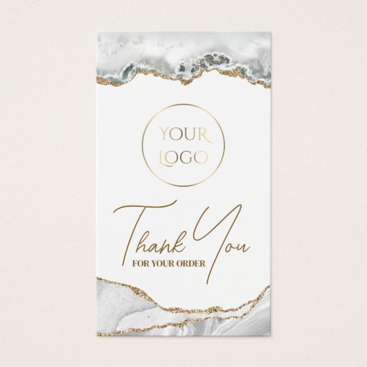 Witte pasta bijsluiter visitekaartje (Voorkant)