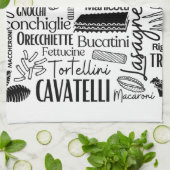 Witte pasta  theedoek (Gevouwen)