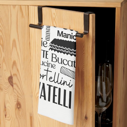 Witte pasta  theedoek (Derde Gevouwen)