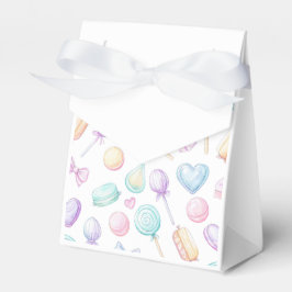 "Witte Pastel Ballon- en Hart Favorieten Doos" Bedankdoosjes