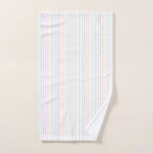 Witte patronen regenboogduin strips bad handdoek (Handdoek)