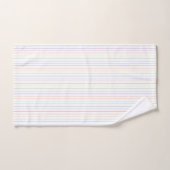 Witte patronen regenboogduin strips bad handdoek (Handdoek)