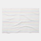 Witte patronen regenboogduin strips theedoek (Horizontaal)