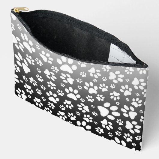 Witte patroonpoten op verloopachtergrond etui (Open)