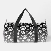 Witte patroonpoten op verloopachtergrond plunjezak (Achterkant)