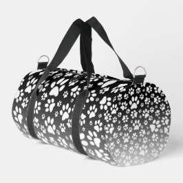 Witte patroonpoten op verloopachtergrond plunjezak