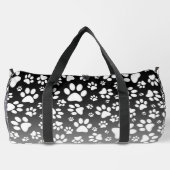 Witte patroonpoten op verloopachtergrond plunjezak (Achterkant)