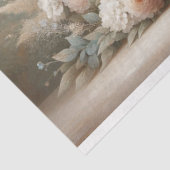 Witte Pauw  Bloemen Decoupage Tissuepapier (Detail)