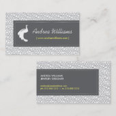 Witte Pauw Logo - Designer, Stylist Visitekaartje (Voorkant / Achterkant)