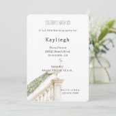 Witte Pauw Verjaardag Kaart (Staand voorkant)