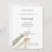 Witte Pauw Verjaardag Kaart (Voorkant)