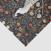 Witte Peacock Bloemen Bramble Patch Decoupage Tissuepapier (Detail)