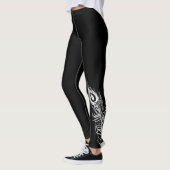 Witte Peacock Feather Leggings (Links)