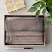 Witte Peacock & Lila Elegant Vrouwenportret Tissuepapier (Geschenk)