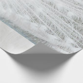 Witte Peacock mooie veren Cadeaupapier (Hoek)