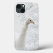 Witte Peacock mooie veren Case-Mate iPhone Case (Achterkant)