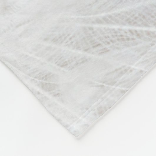 Witte Peacock mooie veren Fleece Deken (Hoek)