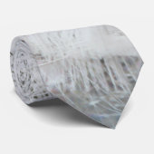 Witte Peacock mooie veren Stropdas (Opgerold)