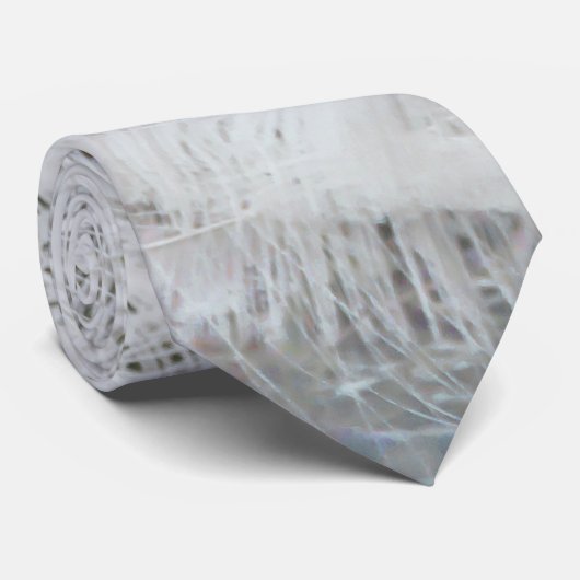 Witte Peacock mooie veren Stropdas (Opgerold)